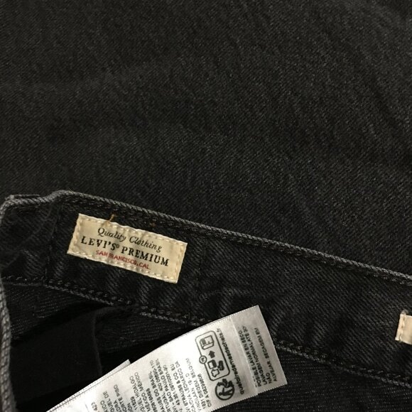 Levi's Premium Womens Baggy Dad Black Jeans Size 29W x 30L - Picture 4 of 13